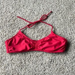 Red bikini top